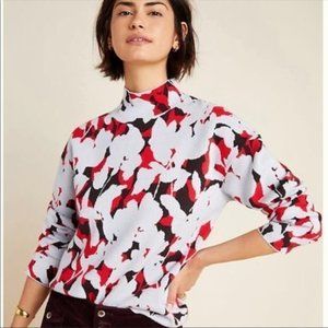 Anthropologie Mock Neck Sweater S